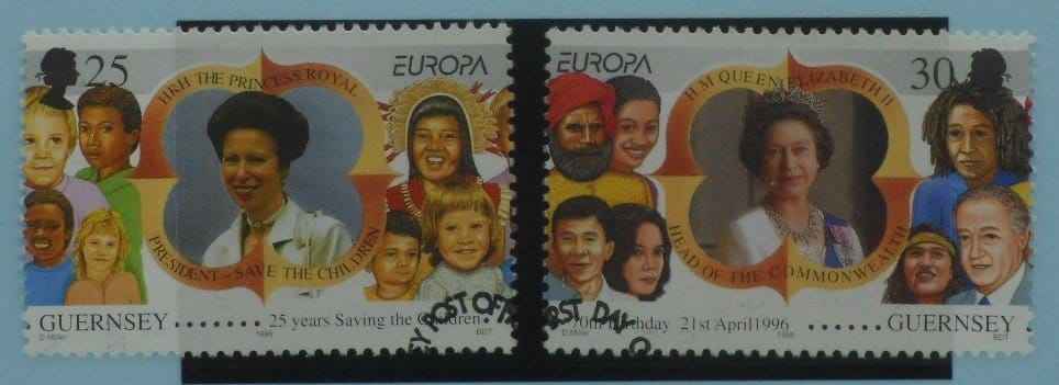 Guernsey Stamps, 1996, SG694-695, Used. image 0