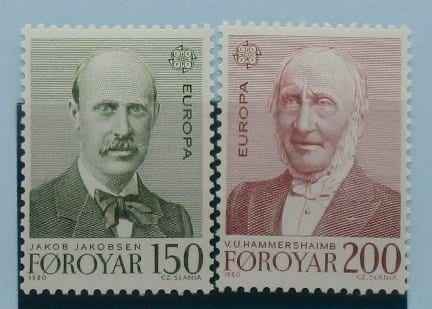 Faroe Islands Stamps, 1980, SG52-53, Mint image 0