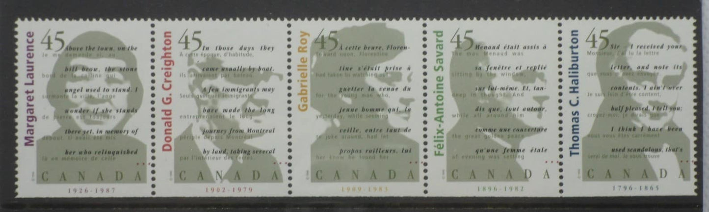 Canada Stamps, 1996, SG1706-1710, Mint image 0