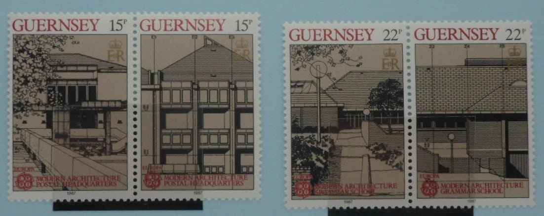 Guernsey Stamps, 1987, SG394a, SG396a, Mint image 0