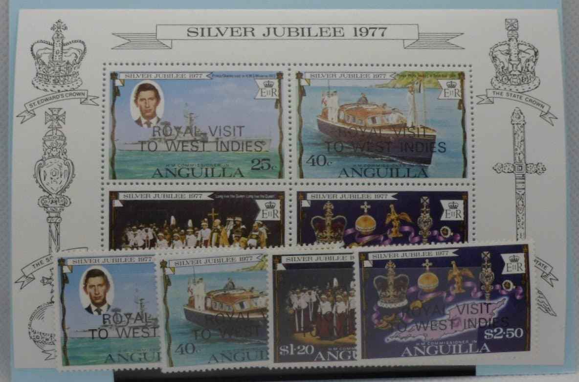 Anguilla Stamps, 1977, SG298-301, MS302, Mint image 0