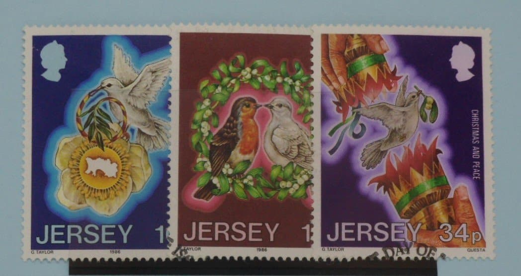 Jersey Stamps, 1986, SG402-404, Used image 0