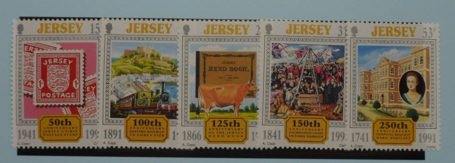 Jersey Stamps, 1991, SG549-553, Mint image 0