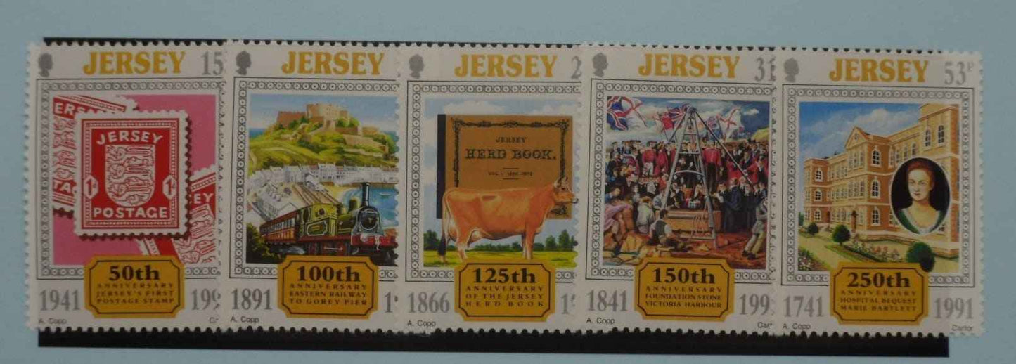 Jersey Stamps, 1991, SG549-553, Mint image 0