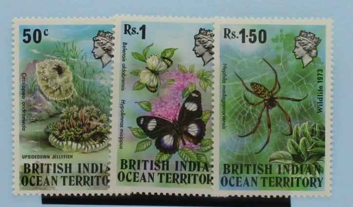 British Indian Ocean Territory Stamps, 1973, SG53-55, Mint image 0