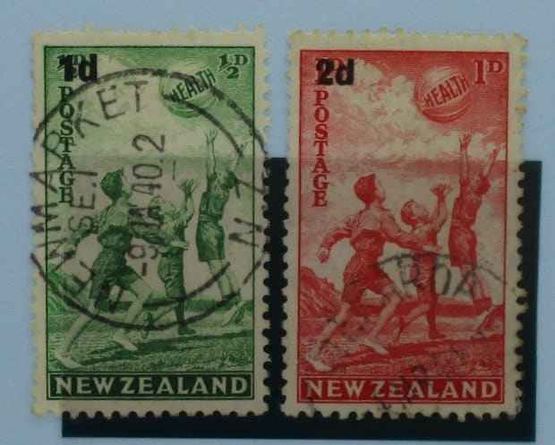 New Zealand Stamps, 1939, SG611-612, Used image 0