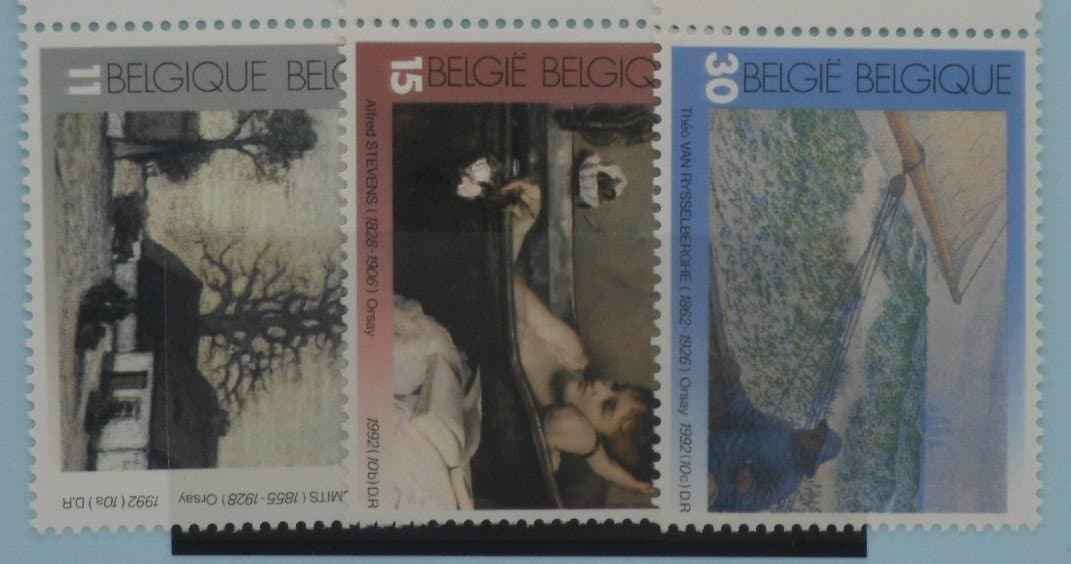 Belgium Stamps, 1992, SG3130-3132, Mint image 0