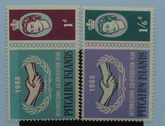 Pitcairn Islands Stamps, 1965, SG51-52, Mint image 0