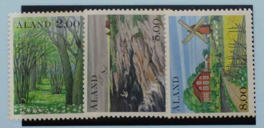 Aland Islands Stamps, 1985, SG17-19, Mint image 0