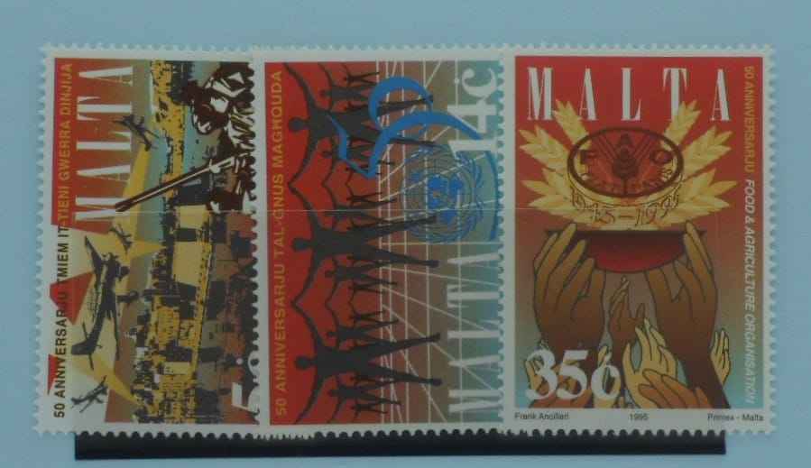 Malta Stamps, 1995, SG989-991, Mint image 0