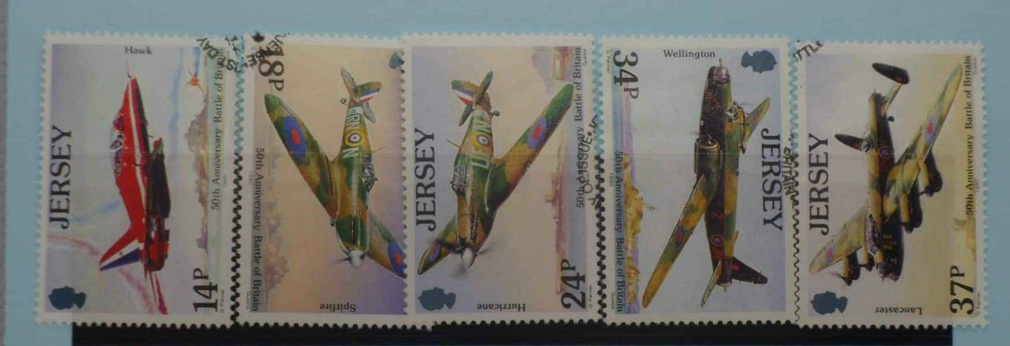 Jersey Stamps, 1990, SG530-534, Used image 0