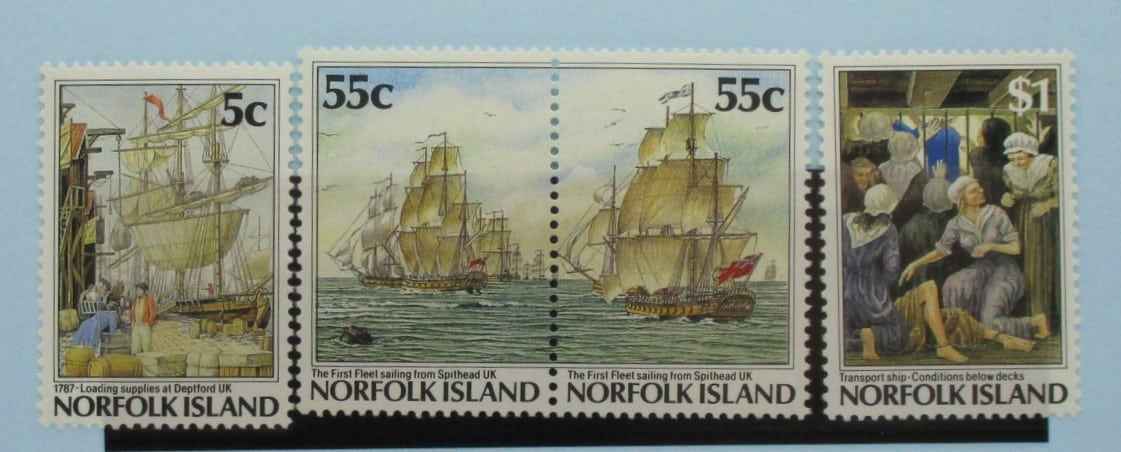 Norfolk Islands Stamps, 1987, SG421, 422a, 424, Mint image 0