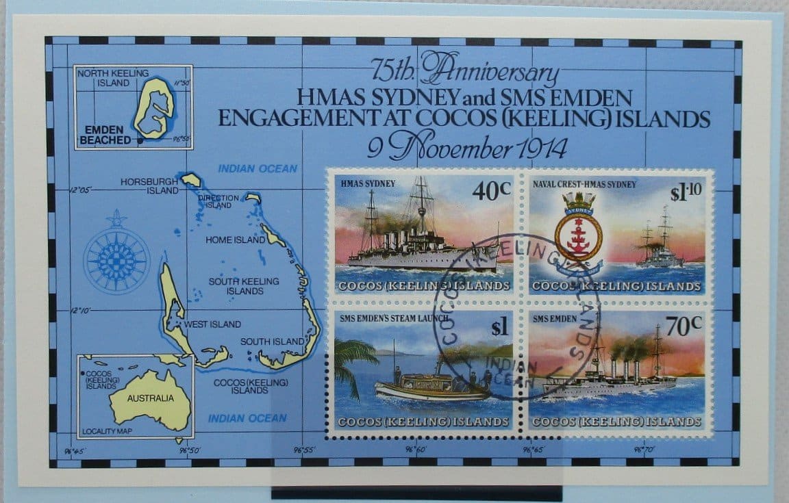 Cocos (Keeling) Islands Stamps, 1989, MS218, Used image 0