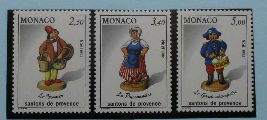 Monaco Stamps, 1992, SG2097-2099, Mint image 0
