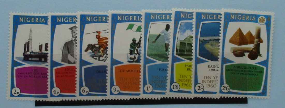 Nigeria Stamps, 1970, SG248-255, Mint image 0