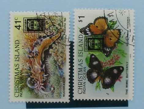 Christmas Island Stamps, 1989, SG283-284, Used image 0