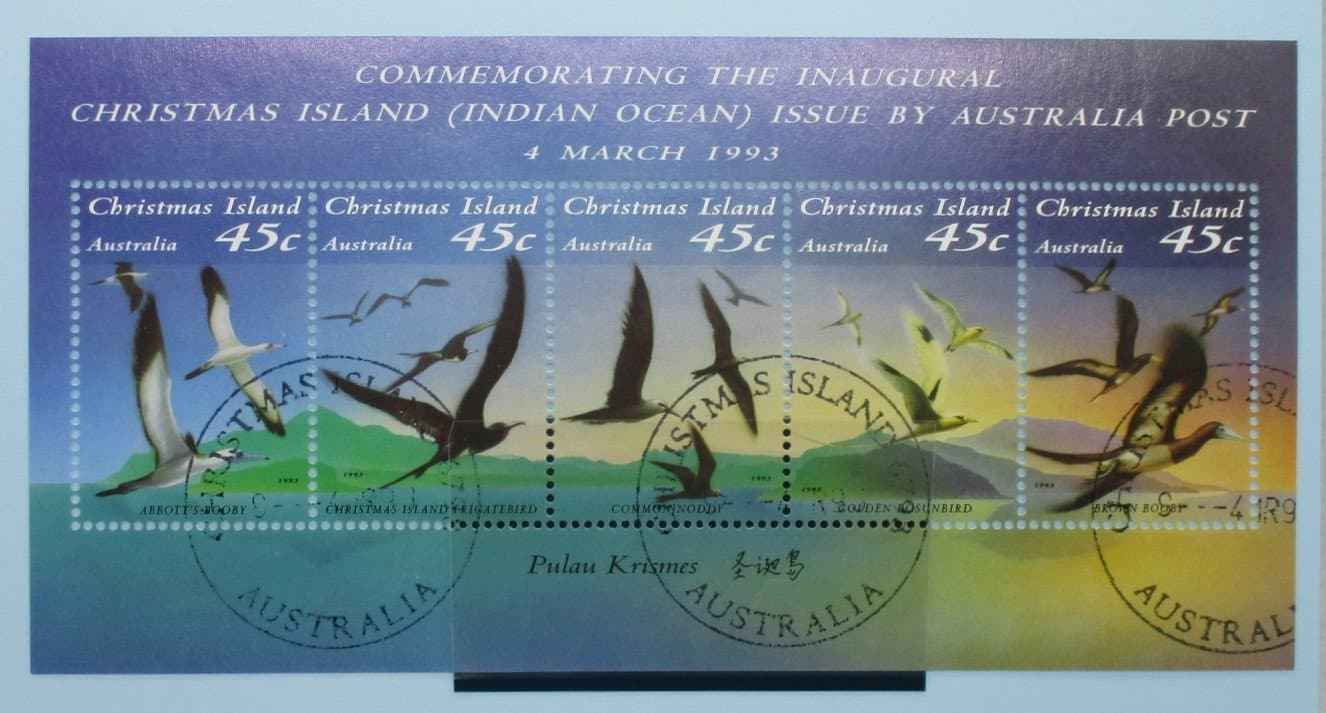 Christmas Island Stamps, 1993, MS377, Used image 0