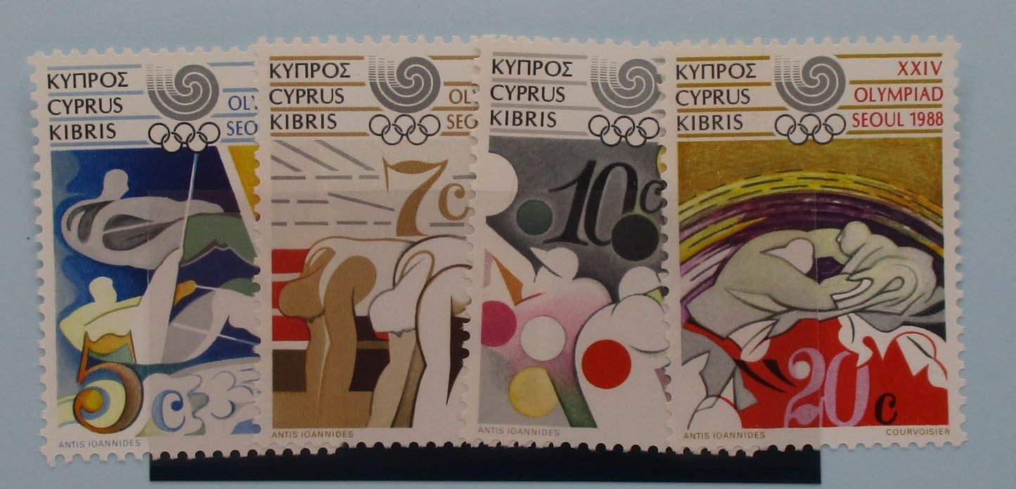 Cyprus Stamps, 1988, SG722-725, Mint image 0