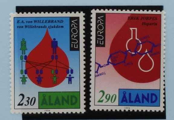 Aland Islands Stamps, 1994, SG85-86, Mint image 0