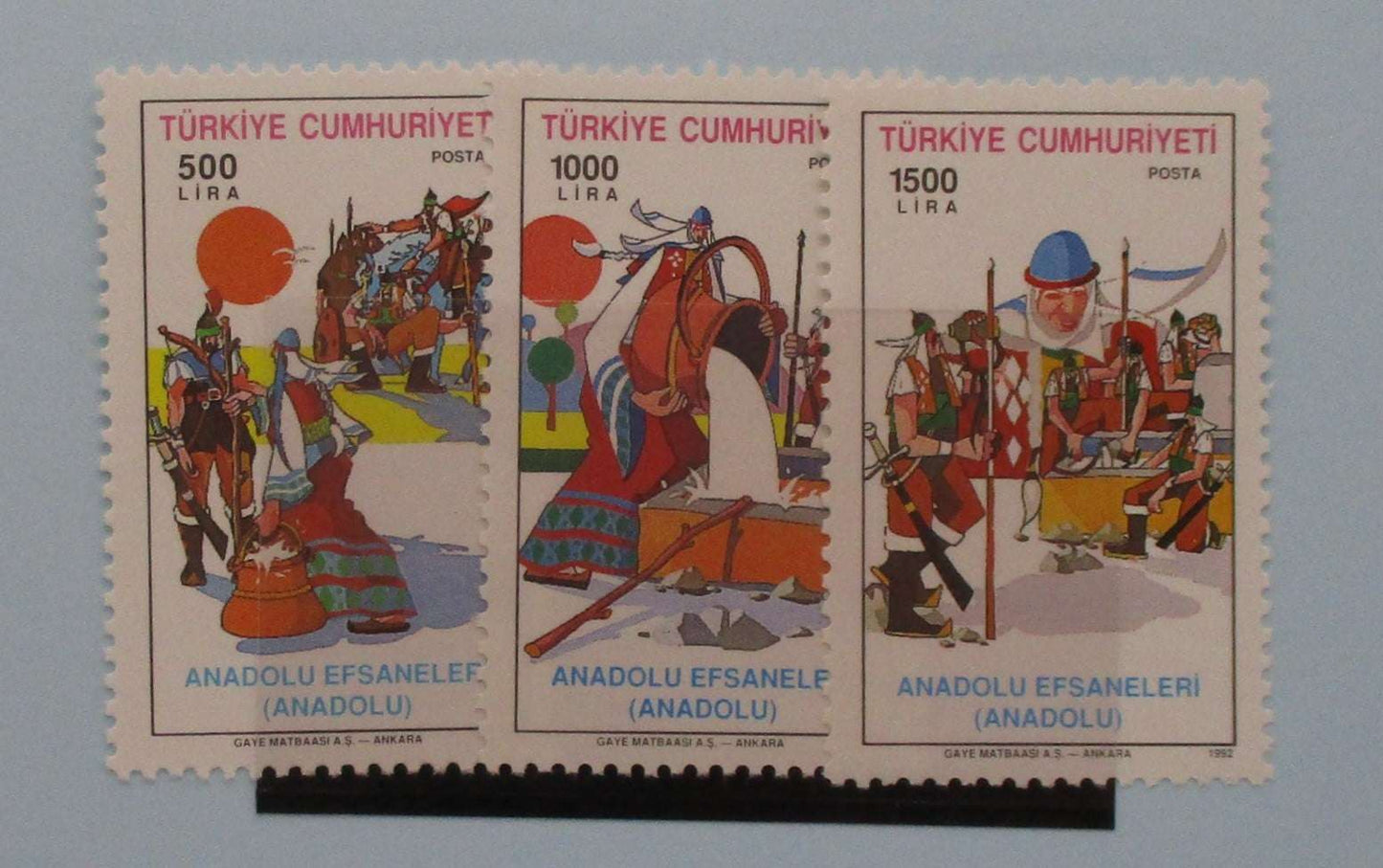 Turkey Stamps, 1992, SG3157-3159, Mint image 0