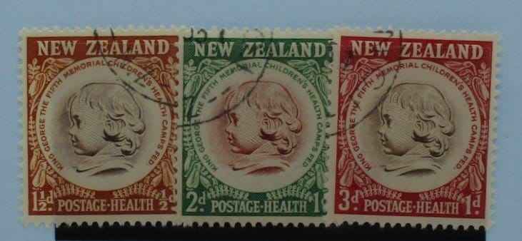 New Zealand Stamps, 1955, SG742-744, Used image 0