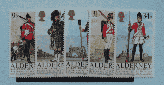 Alderney Stamps, 1985, SGA23-A27, Mint image 0
