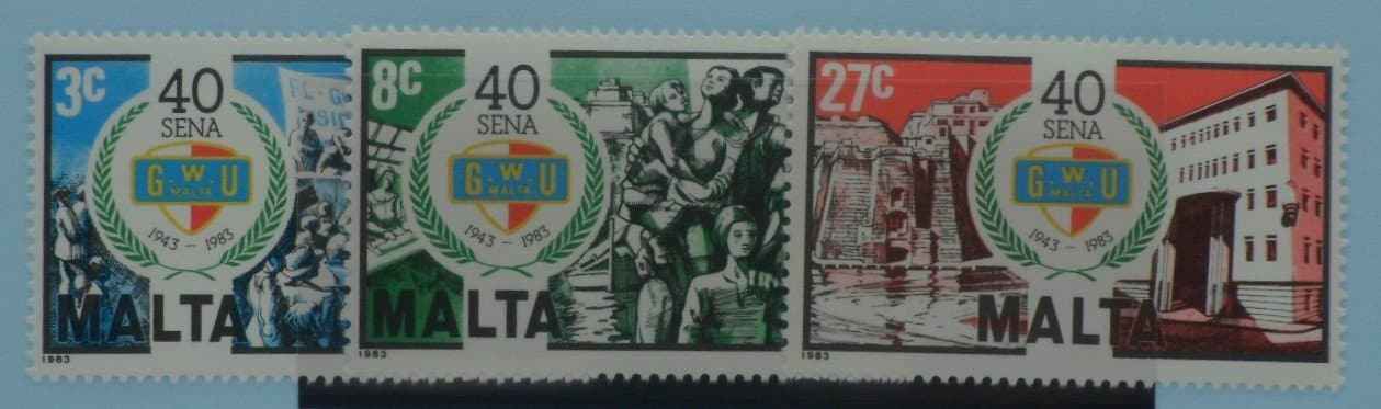 Malta Stamps, 1983, SG722-724, Mint image 0
