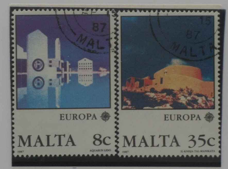 Malta Stamps, 1987, SG800-801, Used image 0
