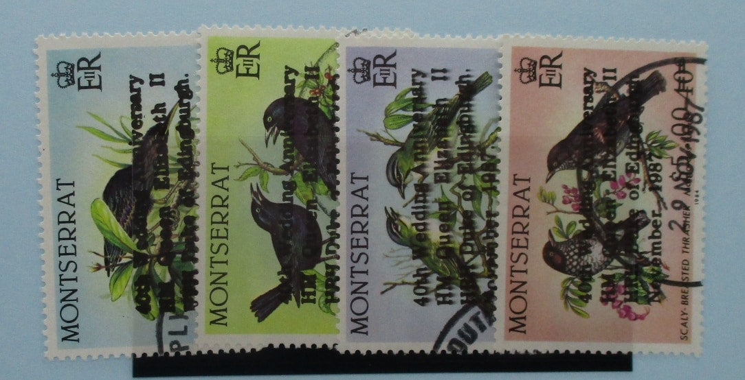 Montserrat Stamps, 1987, SG739A-742A, Used image 0