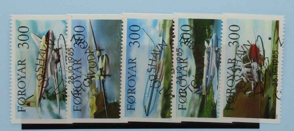 Faroe Islands Stamps, 1985, SG122-126, Used image 0