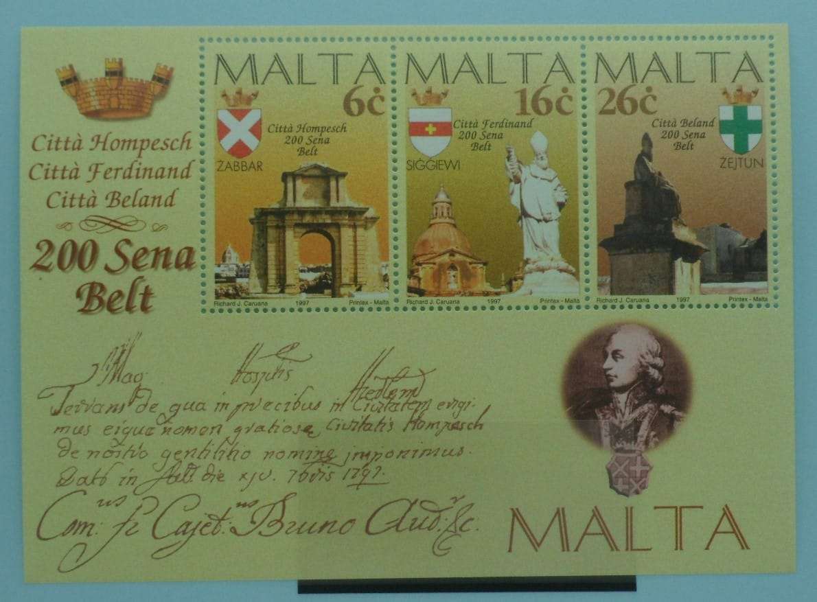Malta Stamps, 1997, MS1041, Mint image 0