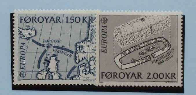 Faroe Islands Stamps, 1982, SG69-70, Mint image 0