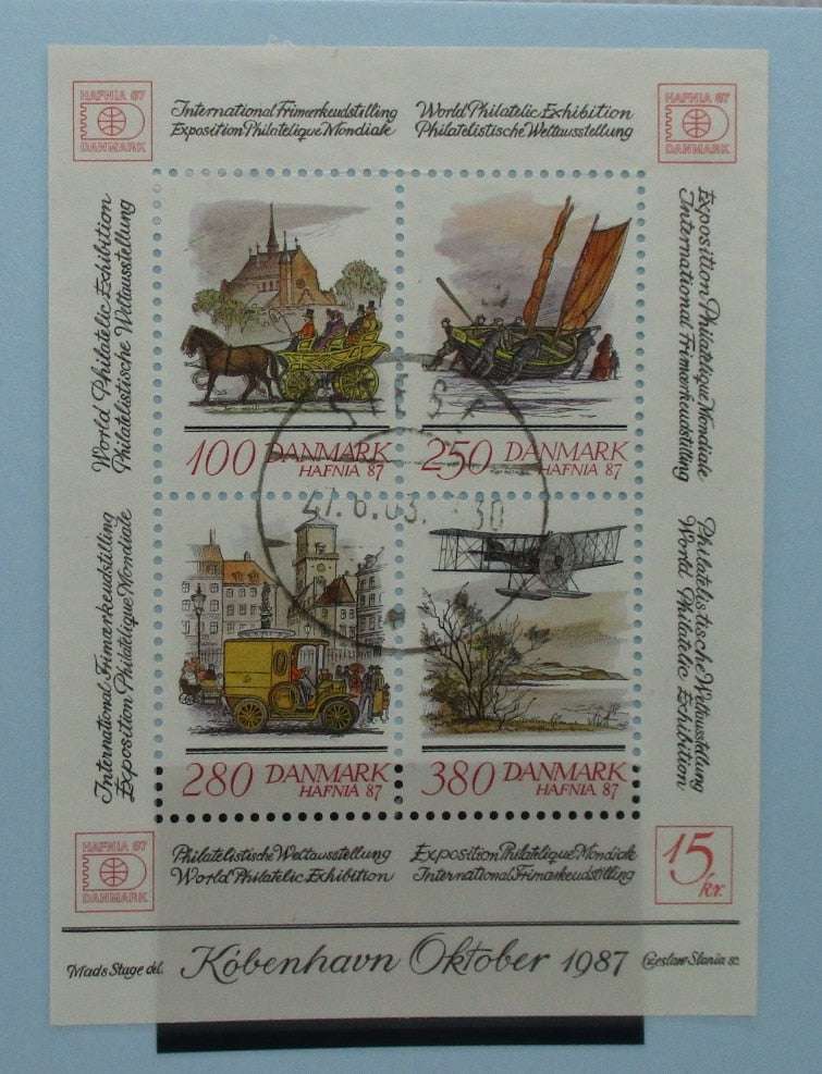 Denmark Stamps, 1986, MS817, Used image 0