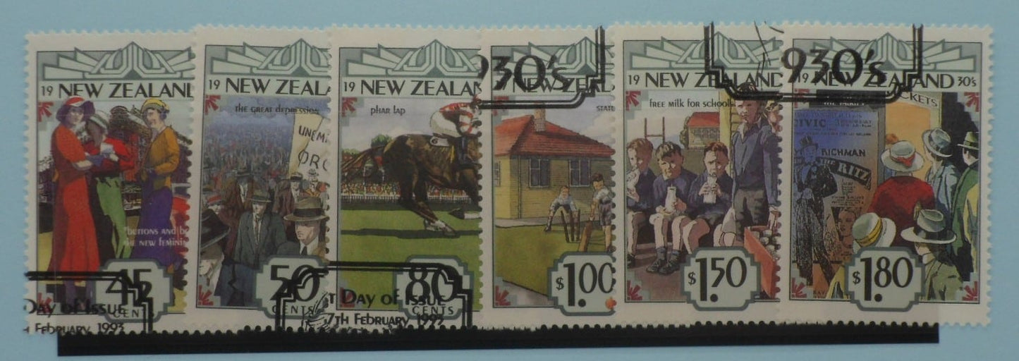 New Zealand Stamps, 1993, SG1720-1725, Used image 0