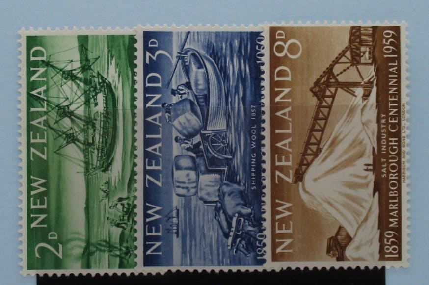 New Zealand Stamps, 1959, SG772-774, Mint image 0