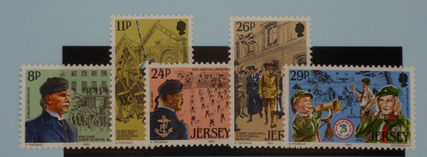 Jersey Stamps, 1982, SG299-303, Mint image 0