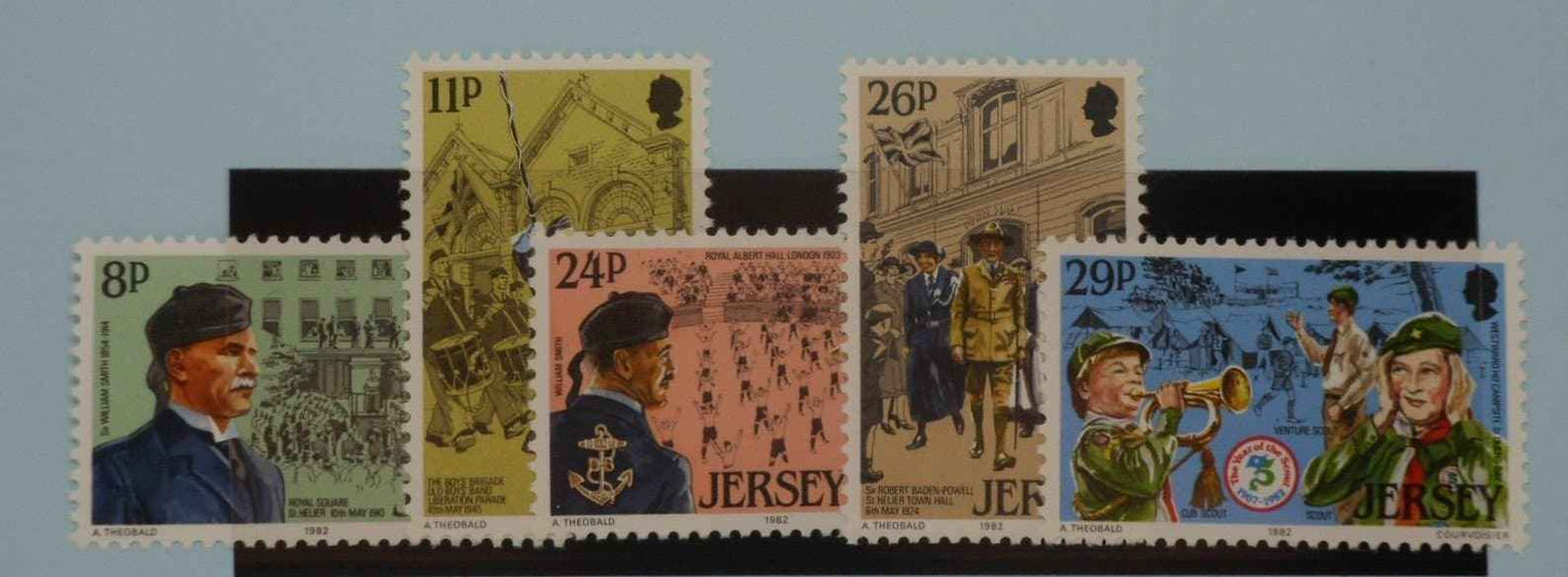 Jersey Stamps, 1982, SG299-303, Mint image 0