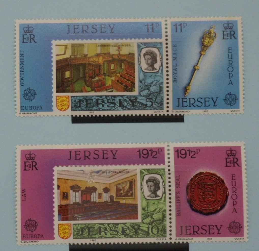 Jersey Stamps, 1983, SG310a, SG312a, Mint image 0