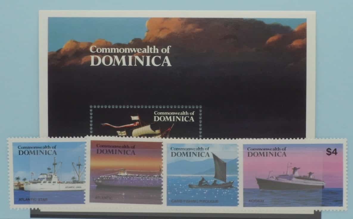 Dominica Stamps, 1984, SG890-893, MS894, Mint image 0