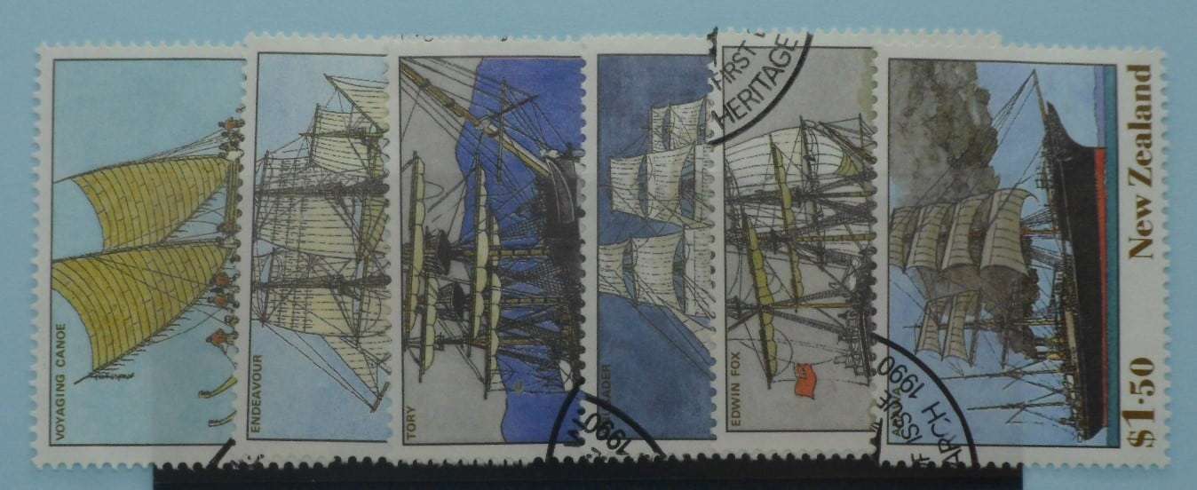 New Zealand Stamps, 1990, SG1541-1546, Used image 0