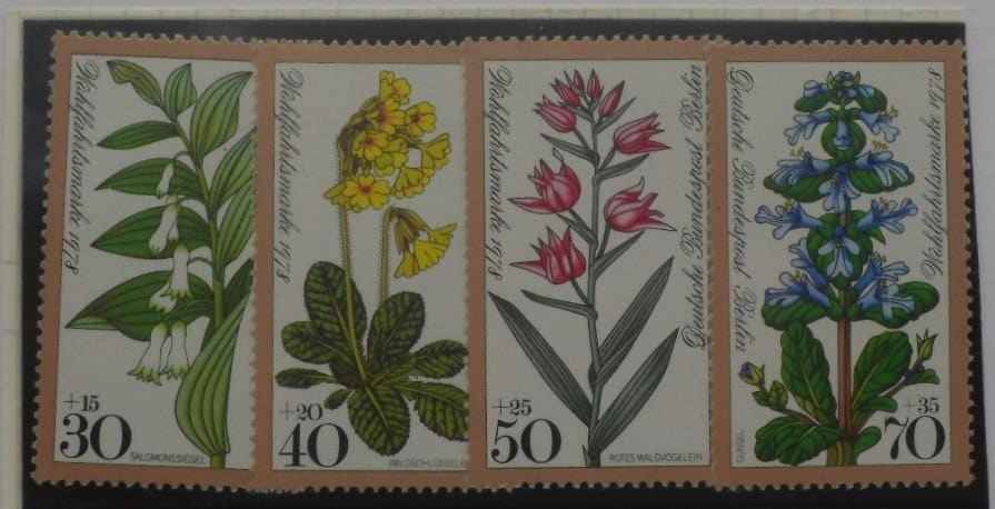 West Berlin Stamps, 1978, SGB557-B560, Mint image 0