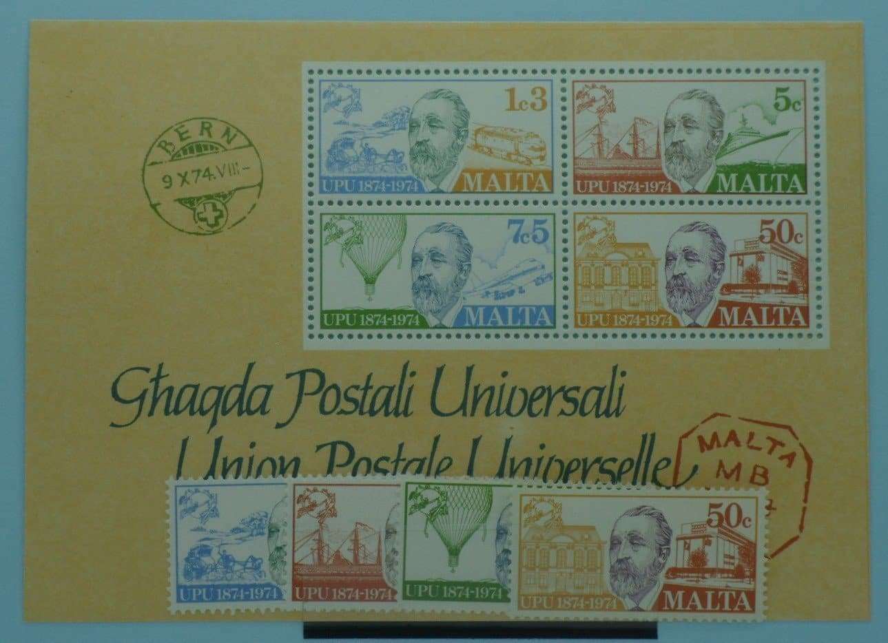 Malta Stamps, 1974, SG527-530, MS531, Mint image 0