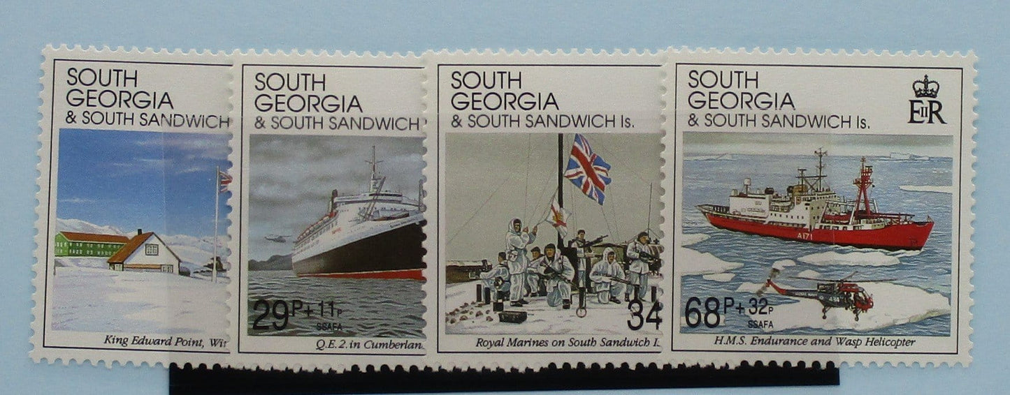 South Georgia and South Sandwich Islands Stamps, 1992, SG218-221, Mint image 0