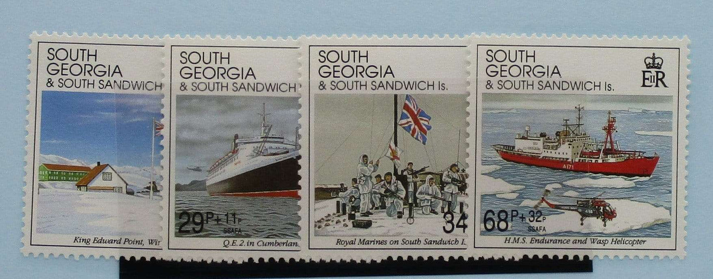 South Georgia and South Sandwich Islands Stamps, 1992, SG218-221, Mint image 0