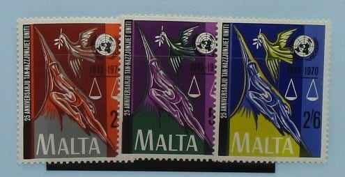 Malta Stamps, 1970, SG441-443, Mint image 0