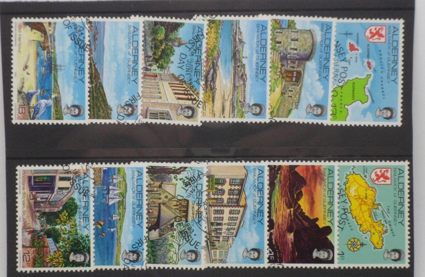 Alderney Stamps, 1983, SGA1-A12, Used image 0