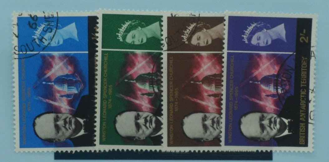 British Antarctic Territory Stamps, 1966, SG16-19, Used image 0