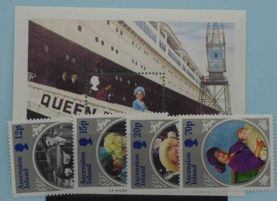 Ascension Island Stamps, 1985, SG376-379, MS380, Mint image 0