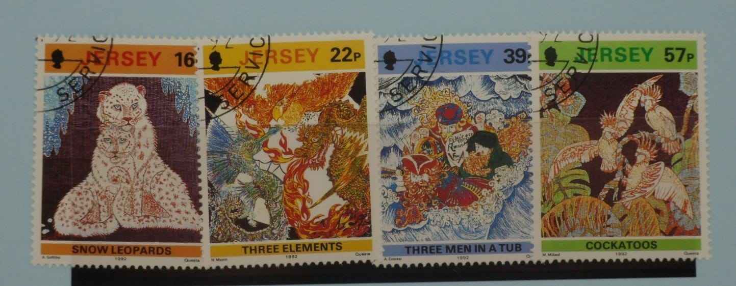 Jersey Stamps, 1992, SG587-590, Used image 0