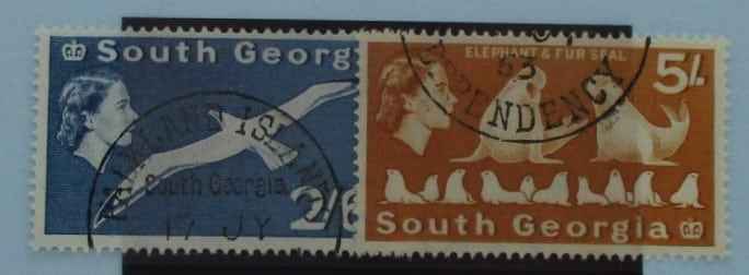 South Georgia Stamps, 1963-69, SG12-13, Used image 0